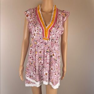 Poupette St. Barth Sasha V-Neck Mini Dress